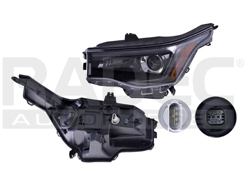 [019-0664-07] FARO CV ACADIA 17-19 FONDO NEGRO TYC IZQ