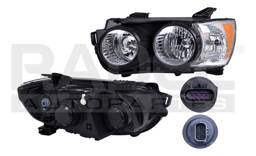 [019-0670-03] FARO CV SONIC 12-16 4 PUERTAS BISEL NEGRO P/FOCO HB3/H11 S/FOCO DEPO IZQ