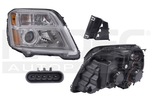 [019-0678-06] FARO CV TERRAIN 10-15 FONDO CROMADO C/FOCO DEPO DER