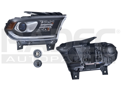 [019-0908-18] FARO DG DURANGO 14-15 FONDO NEGRO S/LEDS C/FOCO DEPO DER