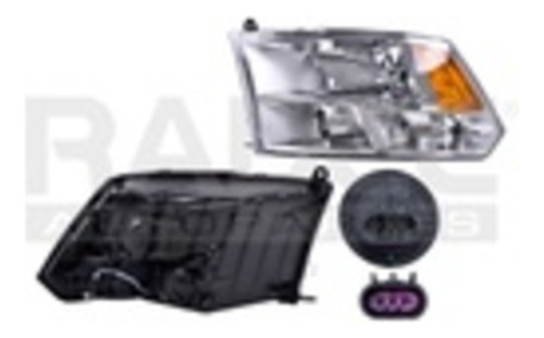 [019-0913-07] FARO DG RAM LARAMIE 09-12 S/FRANJA DOBLE AS S/FOCO DEPO IZQ