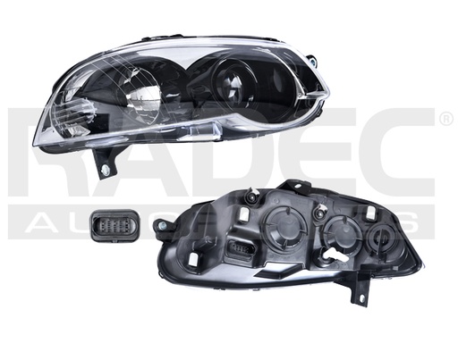 [019-0916-38] FARO DODGE RAM 700 15-20 FONDO CROMADO/NEGRO S/FOCO DEPO DER