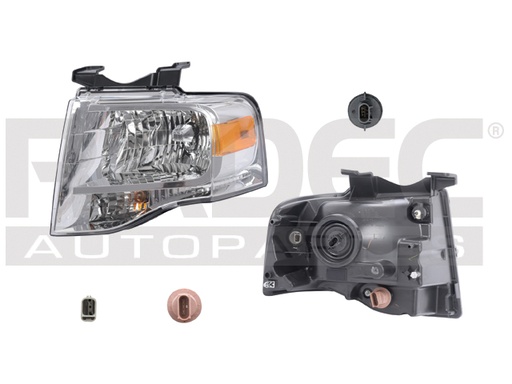 [019-1213-15] FARO FD EXPEDITION 07-14 FONDO CROMADO C/FOCO DEPO IZQ