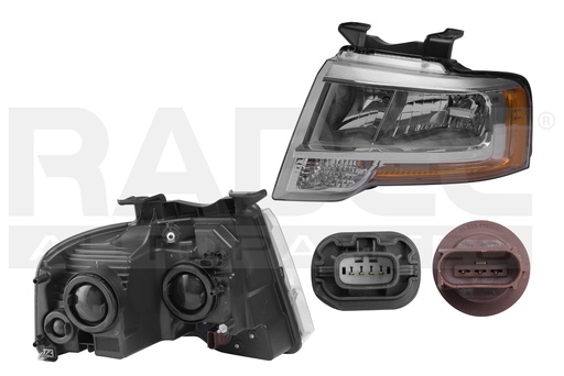 [019-1213-17] FARO FD EXPEDITION 15-17 FONDO CROMADO S/FOCO DEPO IZQ