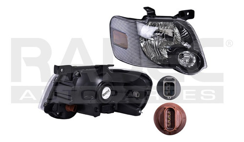 [019-1214-20] FARO FD EXPLORER/SPORT TRACK 06-10 FONDO NEGRO S/FOCO DEPO DER