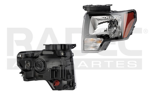 [019-1216-01] FARO FD LOBO 09-14 BISEL NEGRO C/FOCO DEPO IZQ