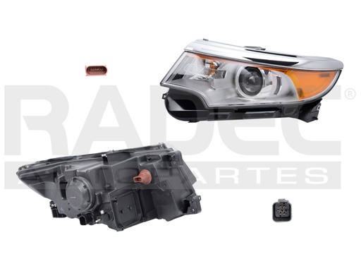 [019-1242-09] FARO FD EDGE 11-14 C/FOCO HALOGENO DEPO IZQ