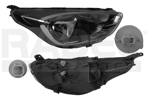 [019-1254-04] FARO FD FIGO 19-21 ELECTRICO/MANUAL FILO CROMADO S/FOCO DEPO DER