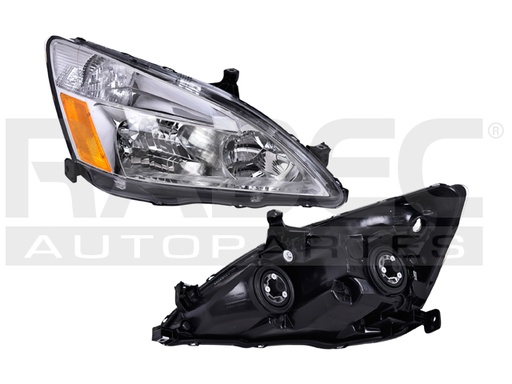 [019-1301-08] FARO HD ACCORD 03-07 2 Y 4 PUERTAS P/FOCO HALOGENO S/FOCO DEPO DER
