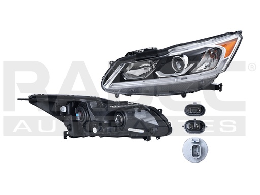 [019-1301-43] FARO HD ACCORD 16-17 4 PUERTAS C/FOCO HALOGENO S/LUZ DE DIA DEPO IZQ