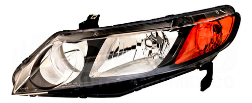 [019-1302-15] FARO HD CIVIC 06-09 4 PUERTAS P/FOCO HALOGENO NO HYBRID S/FOCO DEPO IZQ