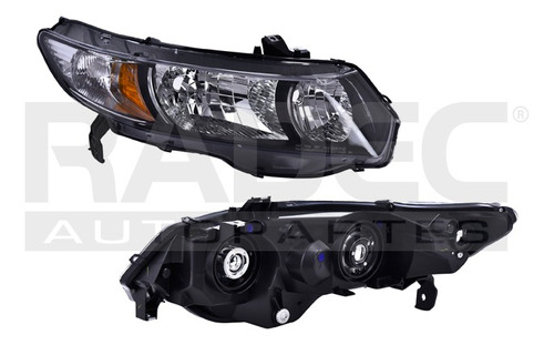 [019-1302-36] FARO HD CIVIC 10-11 2 PUERTAS S/FOCO DEPO DER