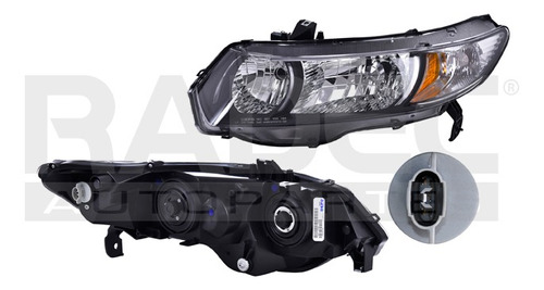 [019-1302-37] FARO HD CIVIC 10-11 2 PUERTAS S/FOCO DEPO IZQ