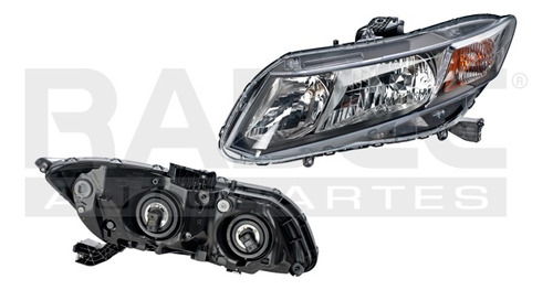 [019-1302-49] FARO HD CIVIC 13-15 4 PUERTAS/13 2 PUERTAS C/FOCO DEPO IZQ