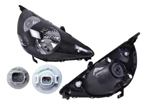 [019-1304-14] FARO HD FIT 06-08 MANUAL FONDO NEGRO P/FOCO HALOGENO S/FOCO DEPO DER