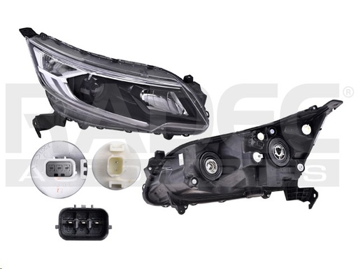 [019-1314-00] FARO HD BR-V 18-19 C/MOTOR C/LUZ DE DIA DER