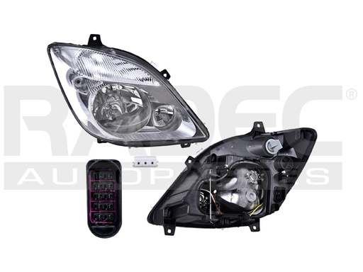 [019-2006-04] FARO MC SPRINTER 07-13 ELECTRICO S/FARO NIEBLA P/9 PINES S/FOCO DEPO DER