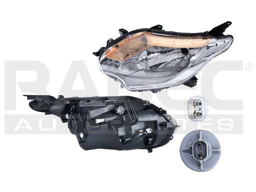 [019-2204-15] FARO MT L200 16-19 MANUAL/ELECTRICO FONDO CROMADO P/FOCO HALOGENO S/FOCO DEPO IZQ