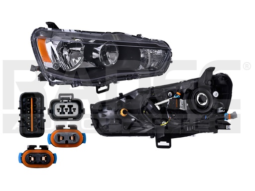 [019-2208-10] FARO MT OUTLANDER 10-13 ELECTRICO P/FOCO HALOGENO S/FOCO DEPO DER