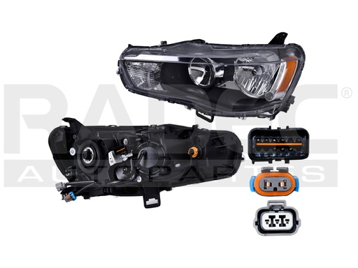 [019-2208-11] FARO MT OUTLANDER 10-13 ELECTRICO P/FOCO HALOGENO S/FOCO DEPO IZQ