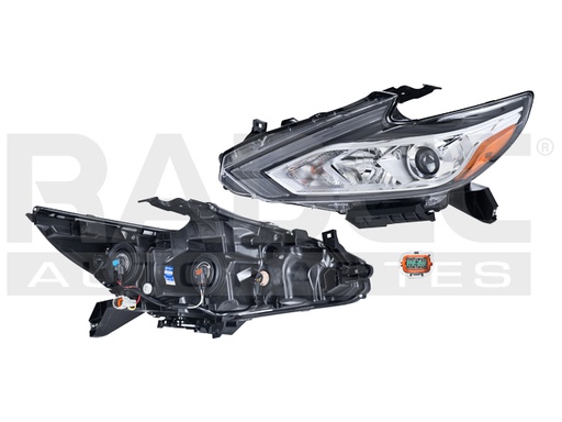 [019-2302-59] FARO NS ALTIMA 17-18 FONDO CROMADO P/FOCO HALOGENO C/FOCO DEPO IZQ