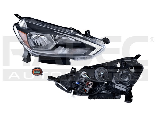 [019-2316-52] FARO NS SENTRA 17-19 LINEA NUEVA FONDO NEGRO C/FOCO DEPO DER