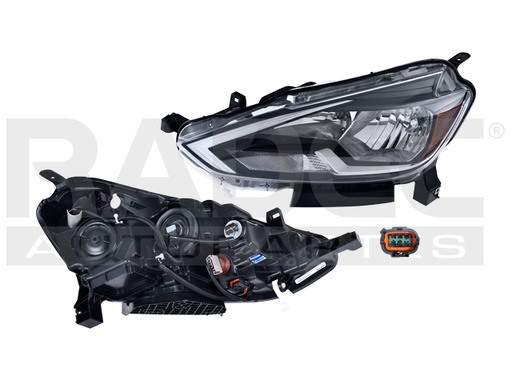 [019-2316-53] FARO NS SENTRA 17-19 LINEA NUEVA FONDO NEGRO C/FOCO DEPO IZQ