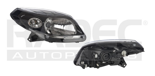 [019-2606-06] FARO RN SANDERO 10-11 MANUAL/ELECTRICO FONDO NEGRO P/FOCO HALOGENO S/FOCO DEPO DER