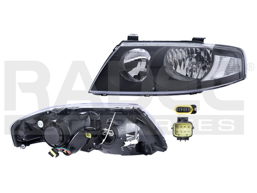 [019-2610-05] FARO RN SCALA 10-13 ELECTRICO S/MOTOR FONDO NEGRO P/FOCO HALOGENO S/FOCO DEPO IZQ