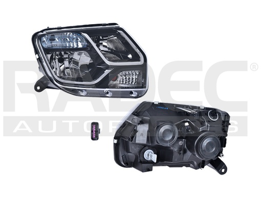 [019-2612-08] FARO RN DUSTER 17-20 MANUAL/ELECTRICO MICA AZUL P/FOCO HALOGENO S/FOCO DEPO DER