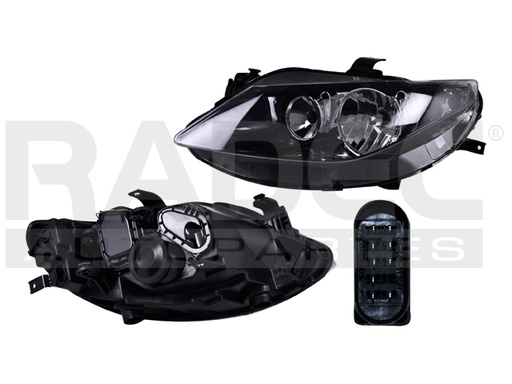 [019-2704-21] FARO ST IBIZA 10-12 ELECTRICO DOBLE AS FONDO NEGRO S/FOCO S/MOTOR DEPO IZQ