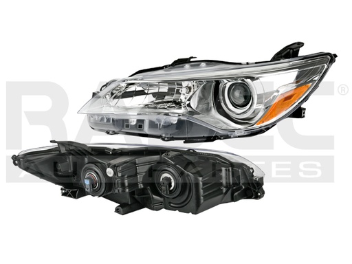 [019-3002-61] FARO TY CAMRY 15-17 FONDO CROMADO P/FOCO HALOGENO C/FOCO DEPO IZQ