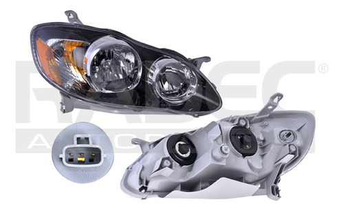 [019-3004-06] FARO TY COROLLA 05-08 FONDO NEGRO S/FOCO DEPO DER