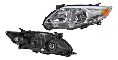 [019-3004-39] FARO TY COROLLA 11-13 FONDO CROMADO S/FOCO DEPO IZQ