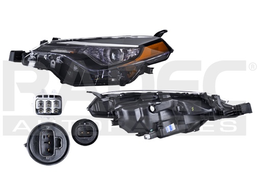 [019-3004-47] FARO TY COROLLA 17-18  BI LED C/LUZ DE DIA C/FOCO DEPO IZQ