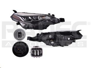 [019-3004-48] FARO TY COROLLA SE 17-18 DOBLE LUPA C/LEDS C/FOCO DEPO DER