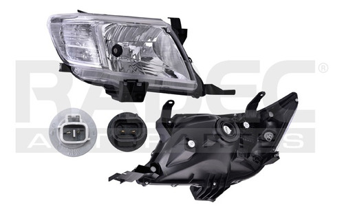 [019-3007-14] FARO TY HILUX 12-15 MANUAL/ELECTRICO P/FOCO HALOGENO S/FOCO DEPO DER