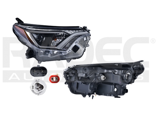 [019-3011-34] FARO TY RAV 4 16-18 FILO CROMADO P/FOCO HALOGENO C/FOCO DEPO DER