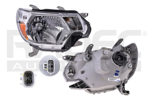 [019-3015-20] FARO TY TACOMA 12-15 FONDO CROMADO C/FOCO DEPO DER