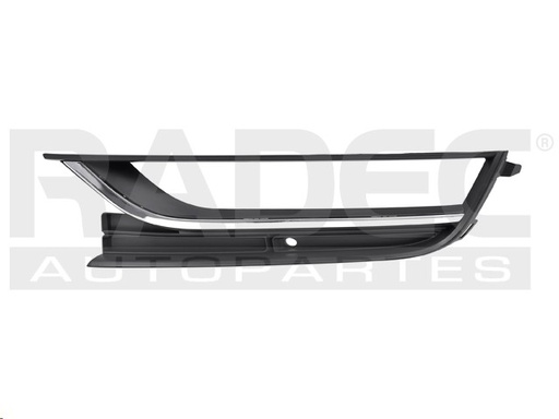 [003-3114-29] REJILLA FASCIA DELANTERA VW PASSAT 12-15 C/HOYO P/FARO F/CROMADO IZQ