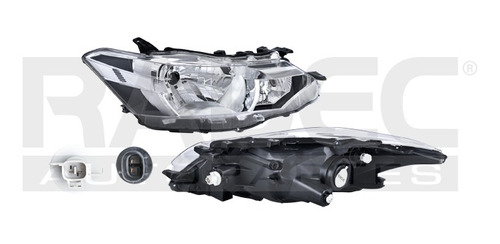 [019-3018-30] FARO TY YARIS 17 MANUAL/ELECTRICO 4 PUERTAS P/FOCO HALOGENO S/FOCO DEPO DER