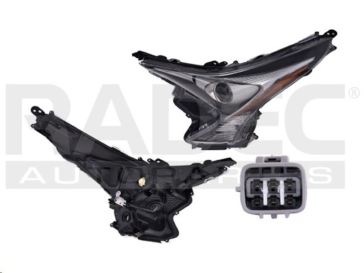 [019-3019-09] FARO TY PRIUS 16-18 C/LEDS S/FOCO DEPO IZQ