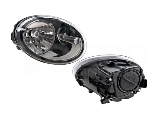 [019-3102-14] FARO VW BEETLE 12-16 ELECTRICO C/MOTOR FONDO NEGRO P/FOCO HALOGENO S/FOCO DEPO DER