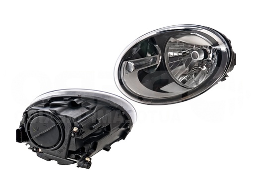 [019-3102-15] FARO VW BEETLE 12-16 ELECTRICO C/MOTOR FONDO NEGRO P/FOCO HALOGENO S/FOCO DEPO IZQ