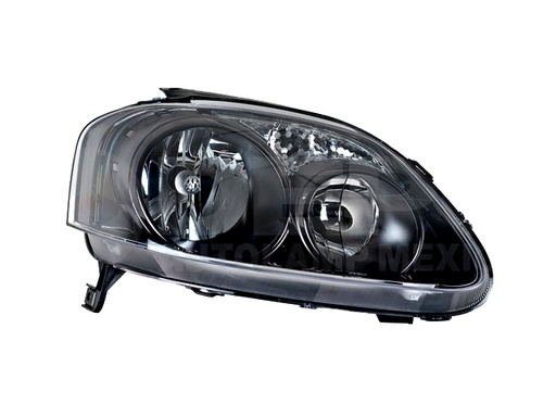[019-3107-04] FARO VW CROSSFOX 07-09 MANUAL DOBLE AS FONDO NEGRO P/FOCO HALOGENO S/FOCO DEPO DER