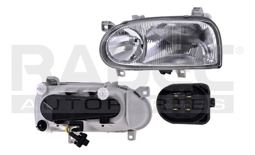 [019-3111-35] FARO VW GOLF GTI 93-99 MANUAL/ELECTRICO P/FOCO HALOGENO S/FOCO DEPO IZQ