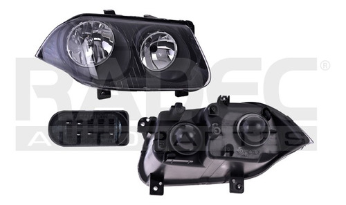 [019-3112-42] FARO VW JETTA 08-15 MANUAL FONDO NEGRO P/FOCO HALOGENO S/FOCO DEPO DER