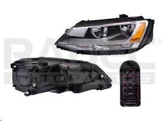 [019-3112-47] FARO VW JETTA BICENTENARIO 11-18 P/1 FOCO S/LUZ DE DIA S/FOCO DEPO IZQ