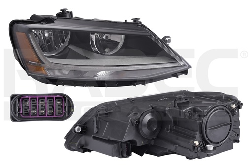 [019-3112-52] FARO VW JETTA SPORT 15-18 P/FOCO HALOGENO C/LUZ DE DIA C/FOCO DEPO DER