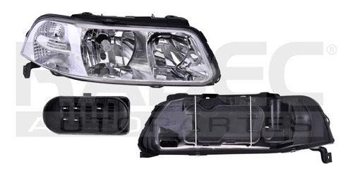 [019-3115-10] FARO VW POINTER GTI/SW 00-05 DOBLE AS FONDO CROMADO S/FOCO DEPO DER